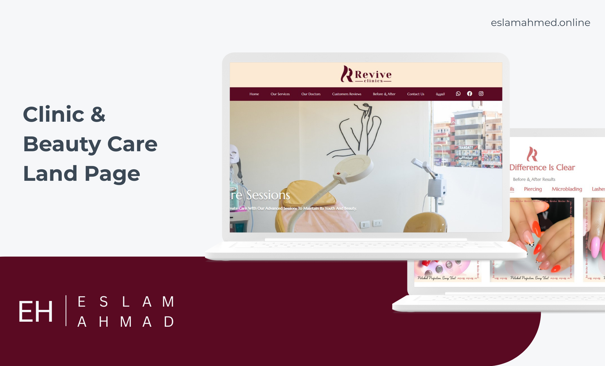 clinic & beauty care land page